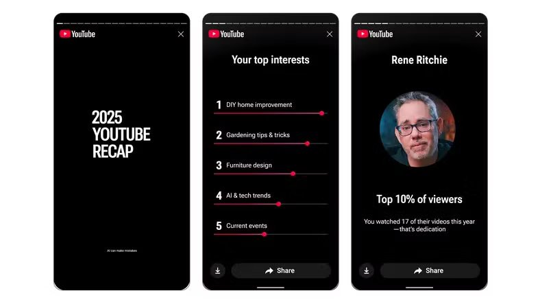 قام YouTube أخيرًا بتوسيع ملخص نهاية العام ليشمل مقاطع الفيديو