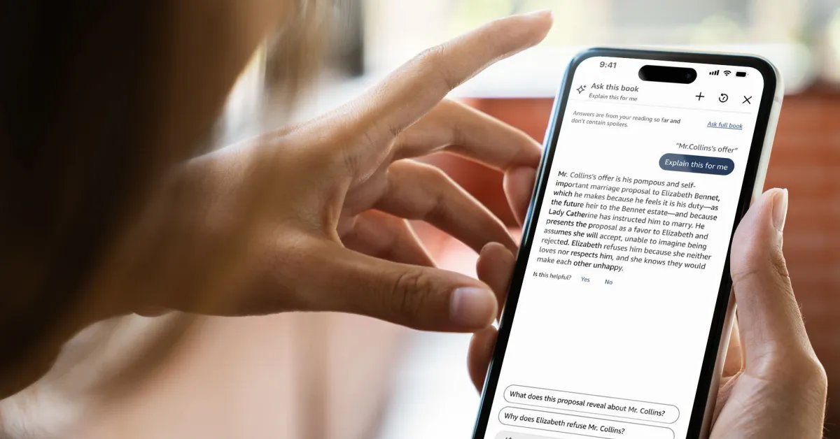 يتم إطلاق ميزة Kindle Ask this Book المدعومة بالذكاء الاصطناعي في تطبيق iOS يتم إطلاق ميزة Kindle Ask this Book المدعومة بالذكاء الاصطناعي في تطبيق iOS