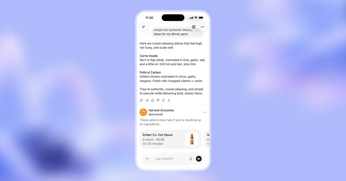 تطلق OpenAI اشتراكًا أرخص في ChatGPT، وتقول إن الإعلانات ستأتي بعد ذلك - صورة مميزة صورة مميزة: تطلق OpenAI اشتراكًا أرخص في ChatGPT، وتقول إن الإعلانات ستأتي بعد ذلك