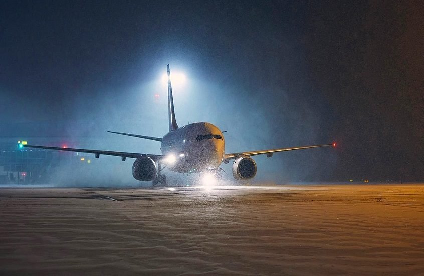 صورة مميزة: روس آفياتسيا تحذر من خطر تأخير الرحلات بسبب سوء الأحوال الجوية في موسكو