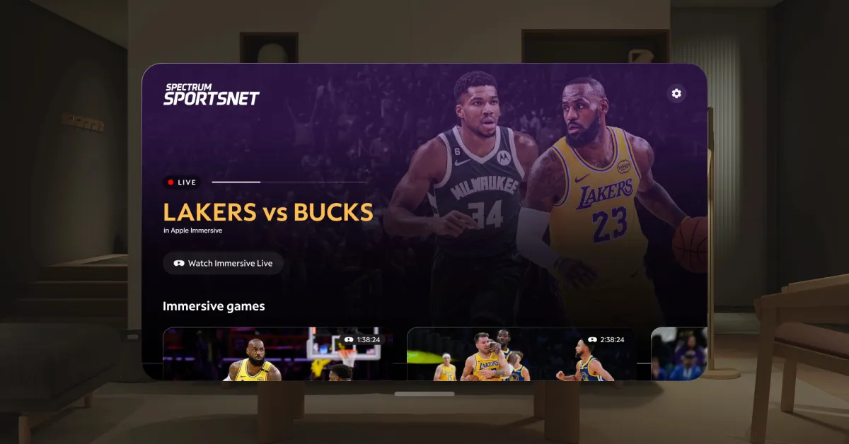 كيفية مشاهدة مباريات Lakers NBA في Apple Immersive على Apple Vision Pro - صورة مميزة صورة مميزة: كيفية مشاهدة مباريات Lakers NBA في Apple Immersive على Apple Vision Pro