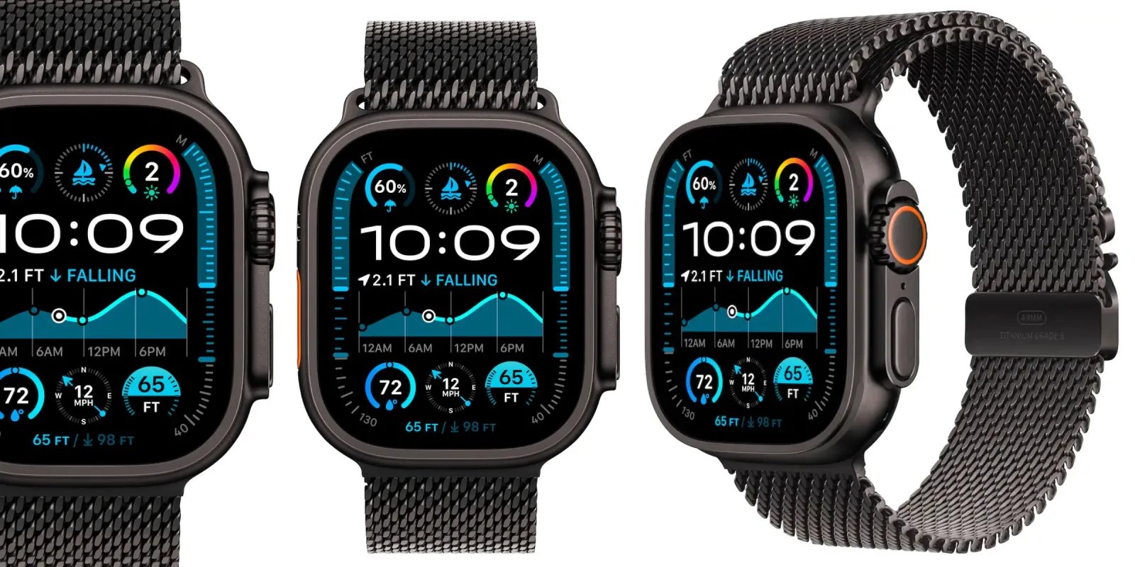 Apple Watch Ultra 2 Milanese Loop Black