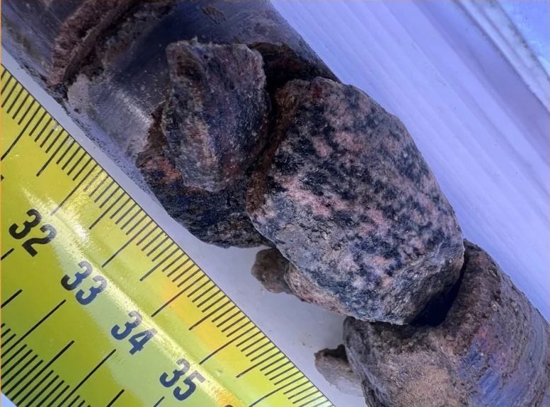 Greenland Ice Sheet Rock Core