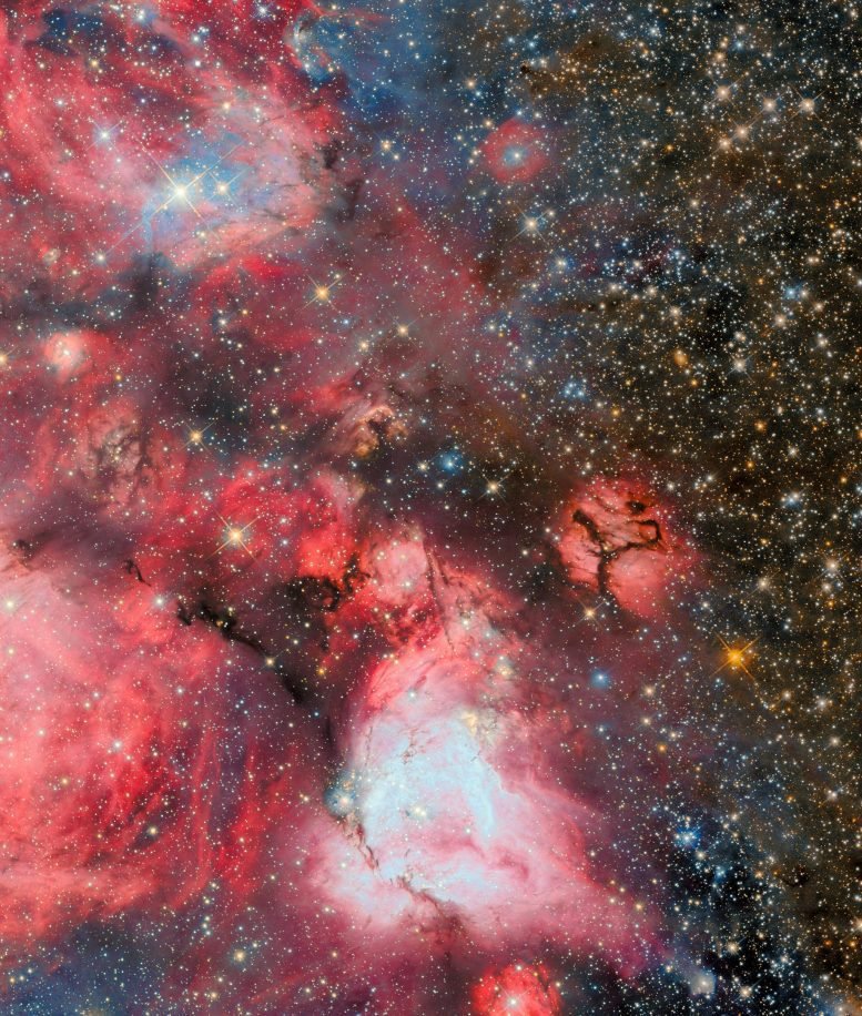 هابل يلتقط نجومًا صغيرة تنفخ فقاعات عملاقة في الفضاء