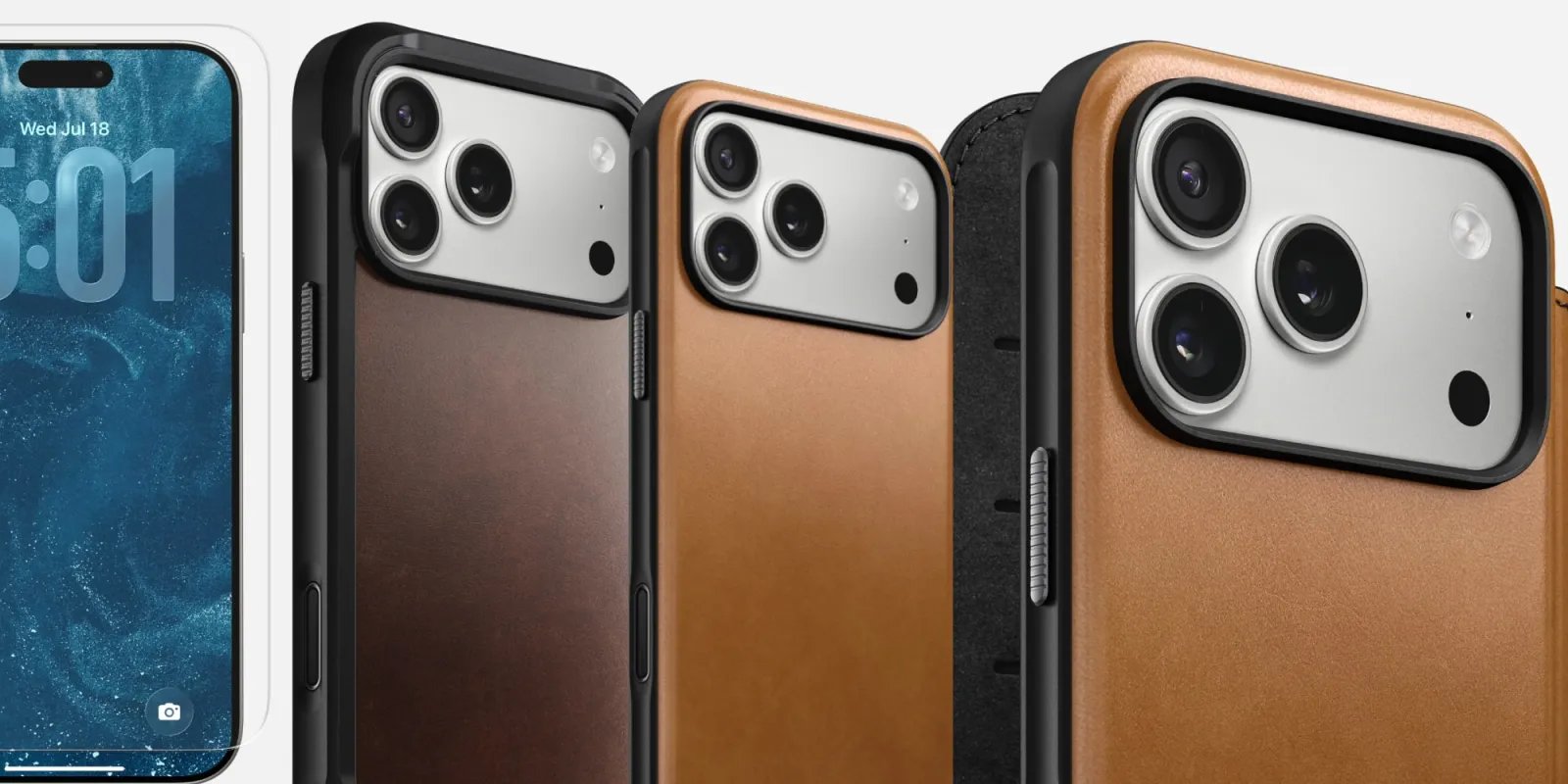 Nomad Leather iPhone 17 Pro cases