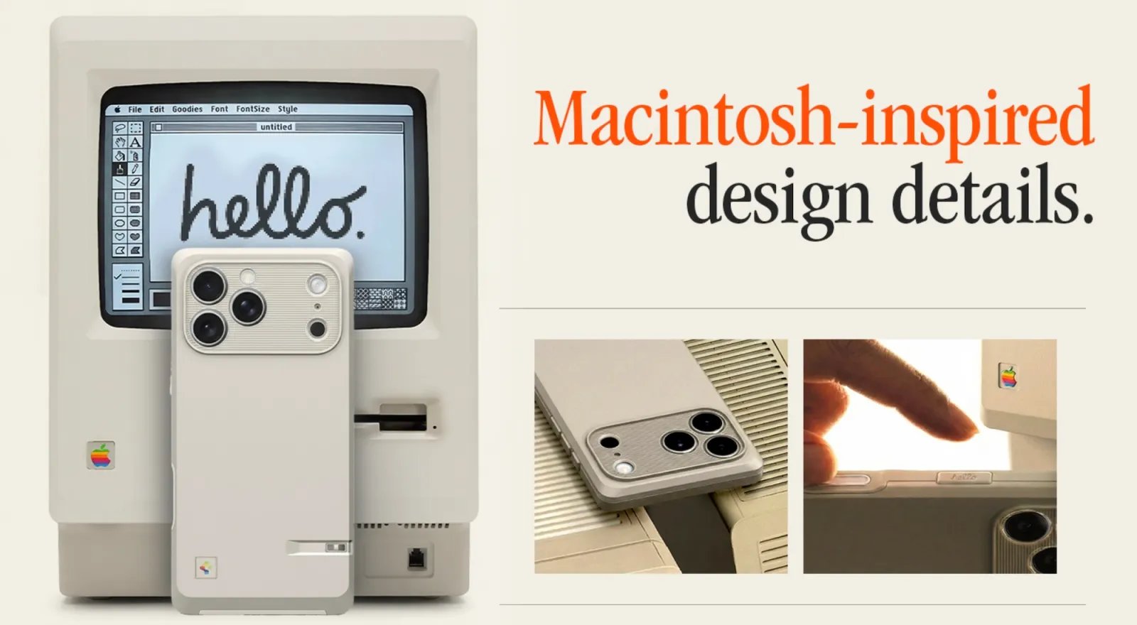 Spigen Macintosh iPhone 17 Pro Case new 01