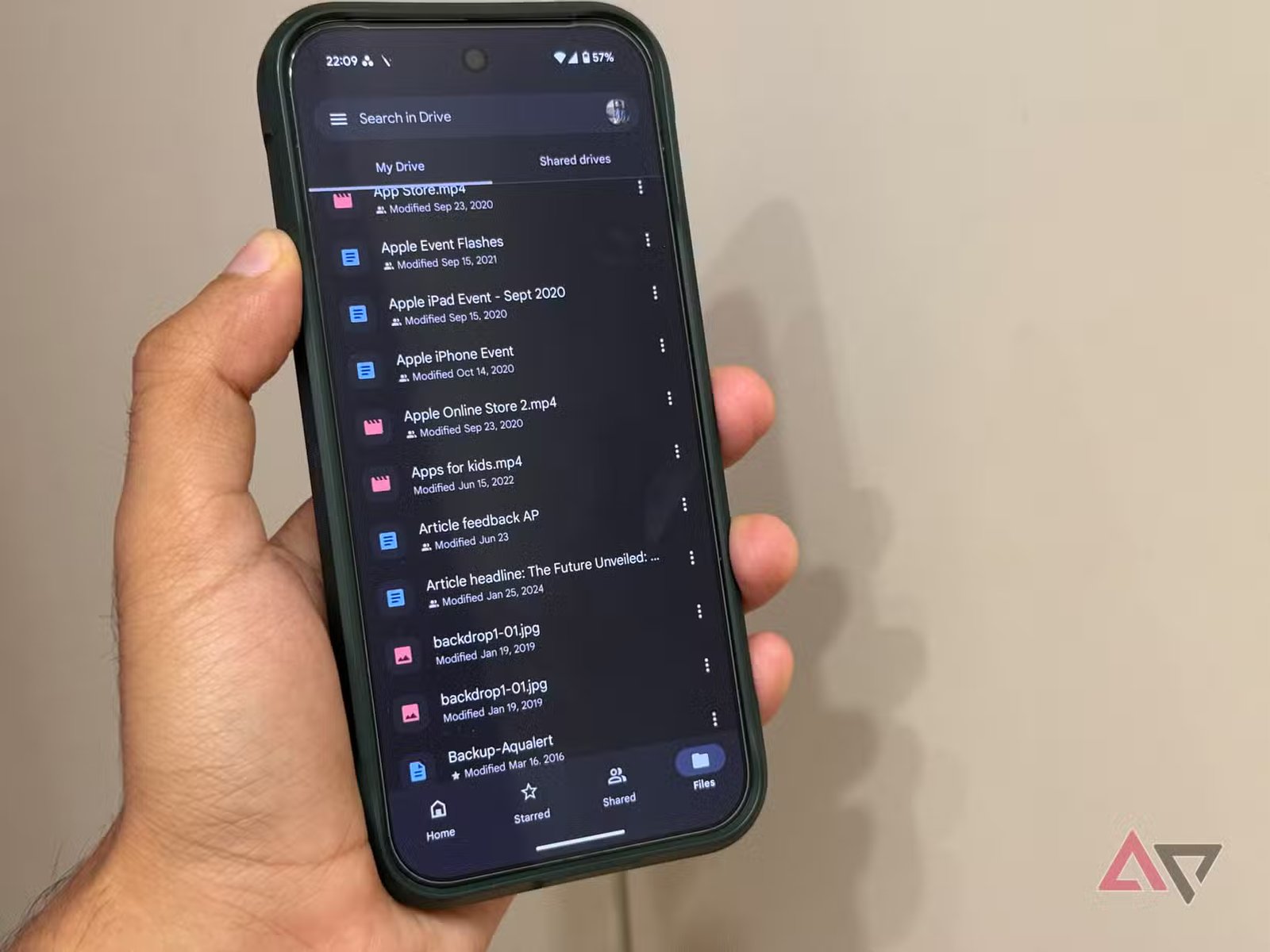 google drive files list