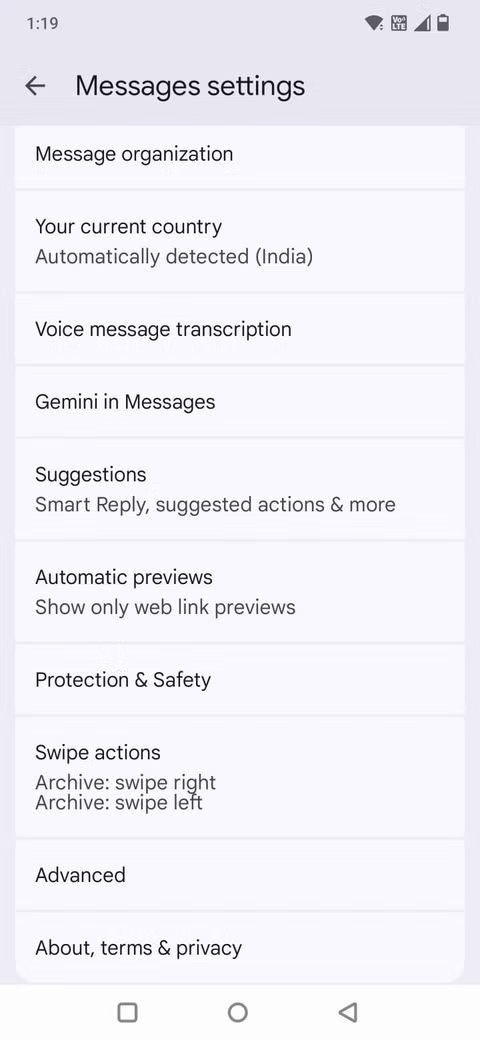 google messages swipe 1