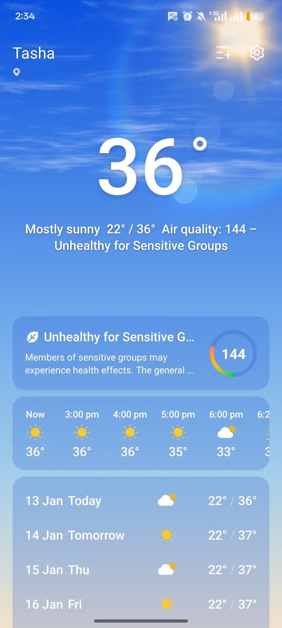google weather app