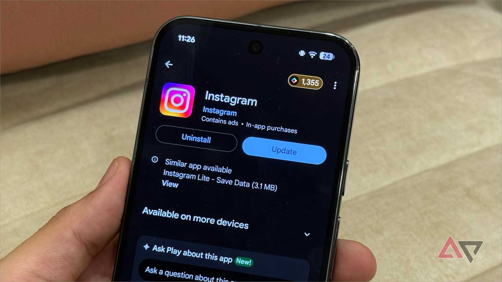 instagram update google play store