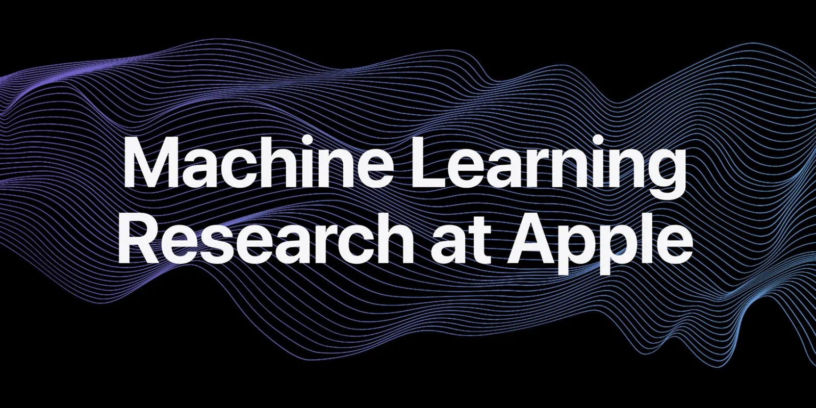 machine learning research