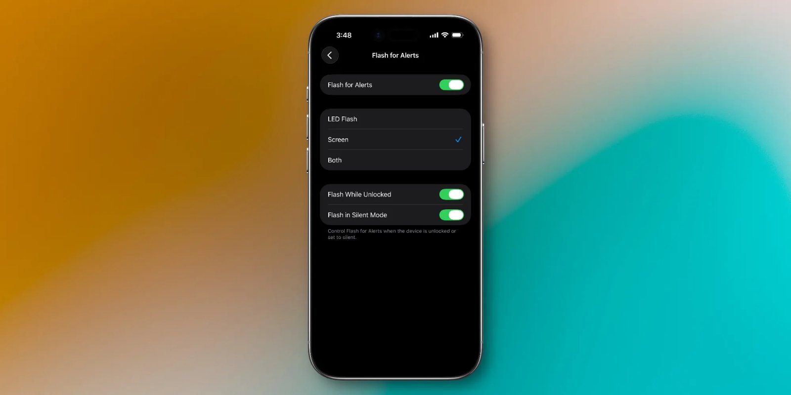 يضيف iOS 26.2 ثلاث طرق جديدة لتخصيص جهاز iPhone الخاص بك 3 notifications screen flash ios 26 2