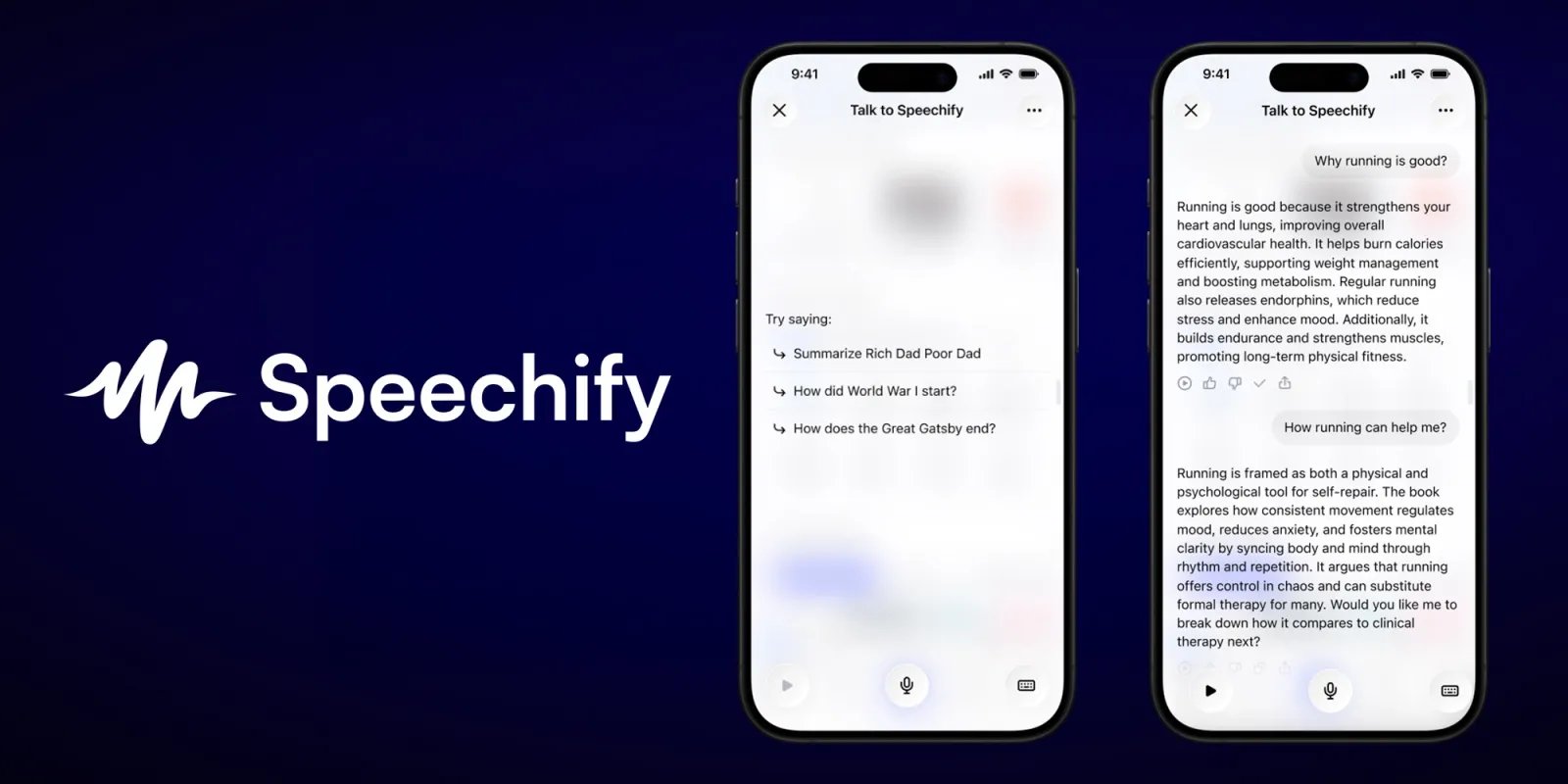 speechify voice assistant ios