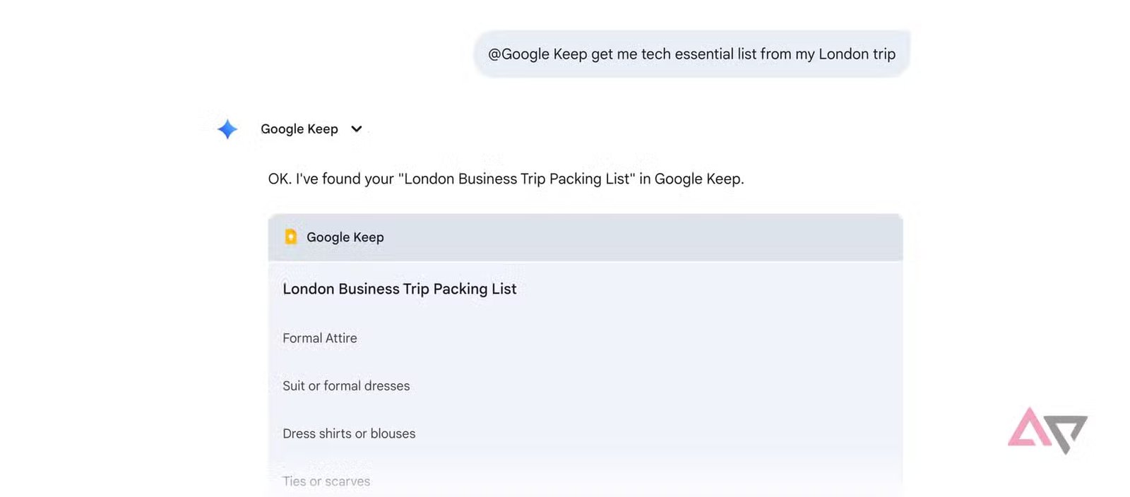using gemini in google keep 1