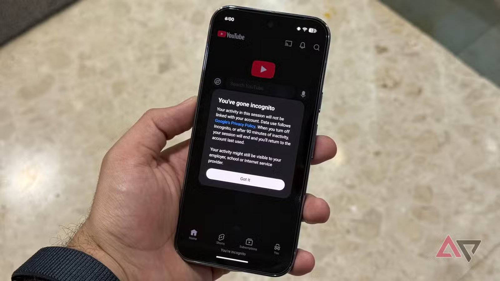 youtube incognito mode hands on