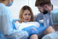 Pregnant Giving Birth