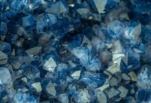 Blue Crystal Mineral Stone Gems