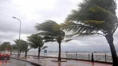 تأثير المنخفض الجوي يستمر حتى ظهر غد الإثنين