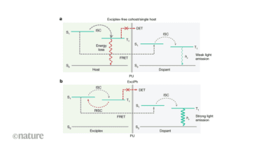 تتميز أجهزة LED العضوية القابلة للتمدد ذات حالة exciplex بالكفاءة العالية