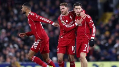 فولهام vs ليفربول الدوري الإنجليزي الممتاز مباشر آخر النتائج والتحديثات حيث تعادل فلوريان فيرتز لفيرتز بينما فاز برينتفورد ونيوكاسل وتعادل توتنهام