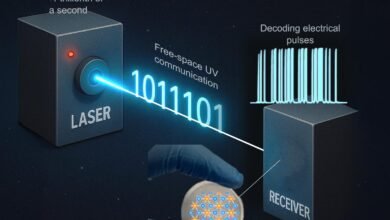ليزر UV جديد يرسل رسائل في تريليون من الثانية