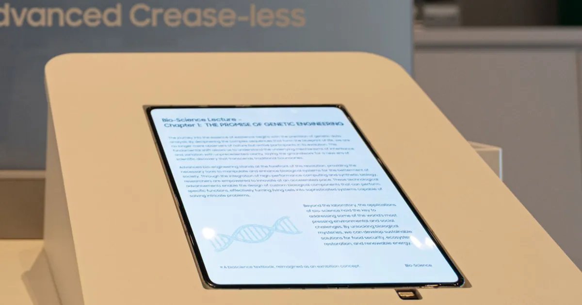 من المحتمل أن تكون شاشة iPhone Fold، وهي تبدو مذهلة