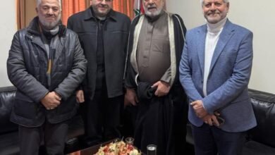 وفد من حزب الله زار المفتي سوسان في صيدا مهنئا بذكرى الإسراء والمعراج