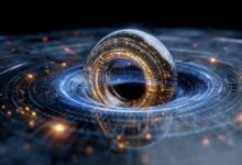 Quantum Computing Particle Physics Art Concept