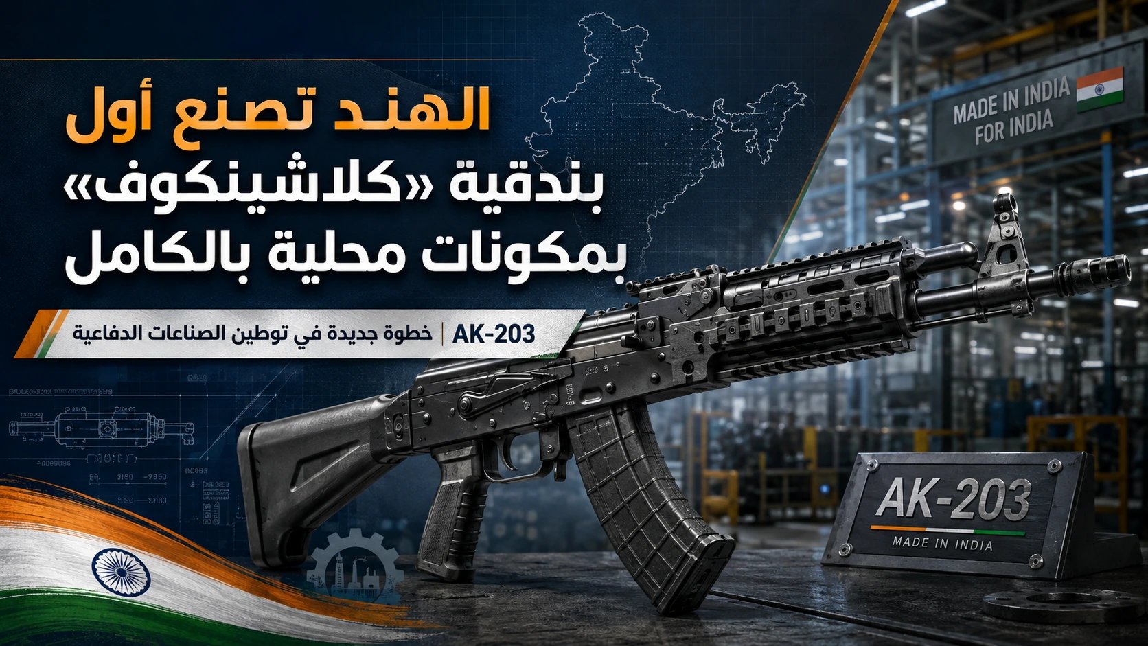 بندقية AK-203 الهندية بالكامل جاهزة للتسليم للجيش في سبتمبر 2026 - صورة مميزة صورة مميزة: بندقية AK-203 الهندية بالكامل جاهزة للتسليم للجيش في سبتمبر 2026