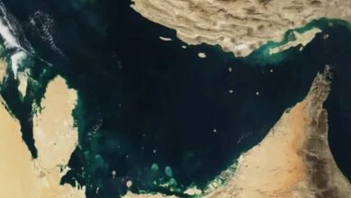 ردا على أوهام ترامب بملكية مضيق هرمز.. خريطة تظهر كاليفورنيا أرضا إيرانية (صورة) 3 ردا على أوهام ترامب بملكية مضيق هرمز.. خريطة تظهر كاليفورنيا أرضا إيرانية (صورة)