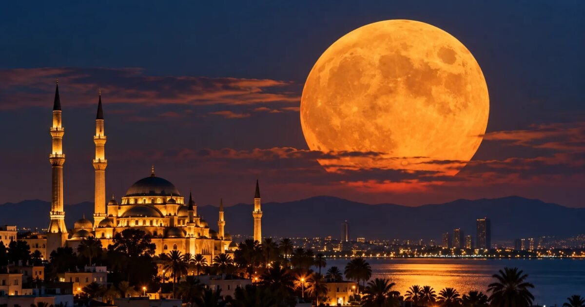 قمر الحصاد يزيّن سماء الوطن العربي.. لماذا يبدو أكبر وأكثر احمرارًا؟