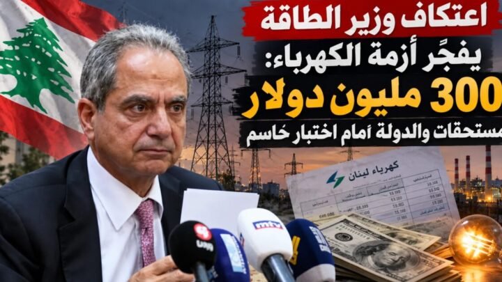 اعتكاف وزير الطاقة يفجّر أزمة الكهرباء: 300 مليون دولار مستحقات والدولة أمام اختبار حاسم