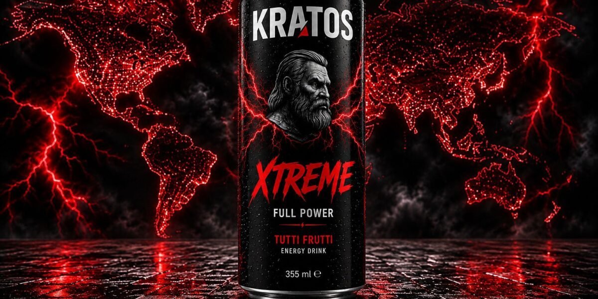 كريتوس آند كو (KRATOS & Co.) تُسدل الستار عن كريتوس إكستريم (KRATOS XTREME) مشروب الطاقة الذي يُعيد رسم حدود الأداء على الخريطة الع