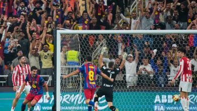 برشلونة يكتسح بلباو ويبلغ نهائي كأس السوبر الإسباني ()