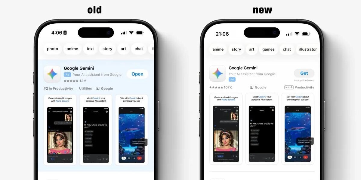 تختبر Apple تصميمًا جديدًا لمتجر التطبيقات الذي يطمس الخط الفاصل بين الإعلانات ونتائج البحث