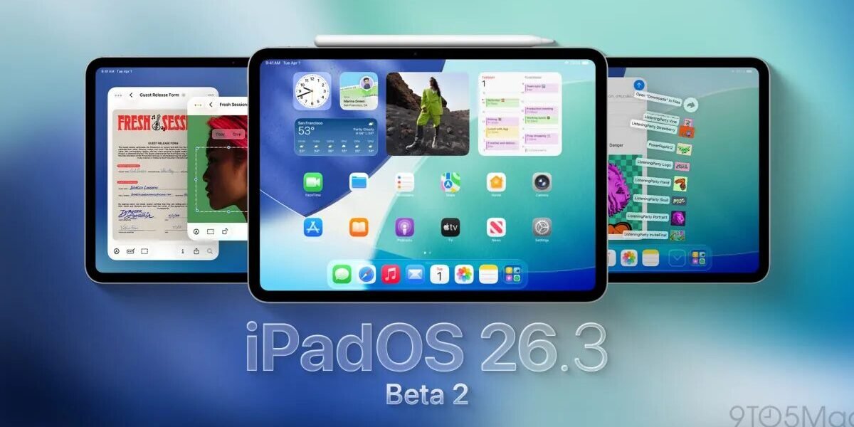 تطلق Apple الإصدار التجريبي الثاني من نظام التشغيل iPadOS 26.3 لأجهزة iPad