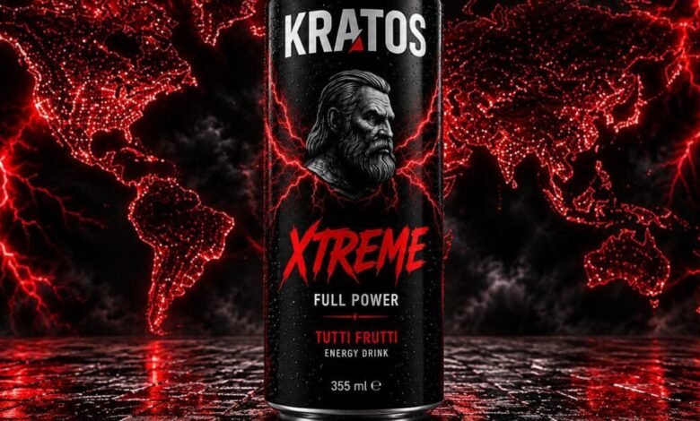 كريتوس آند كو (KRATOS & Co.) تُسدل الستار عن كريتوس إكستريم (KRATOS XTREME) مشروب الطاقة الذي يُعيد رسم حدود الأداء على الخريطة الع